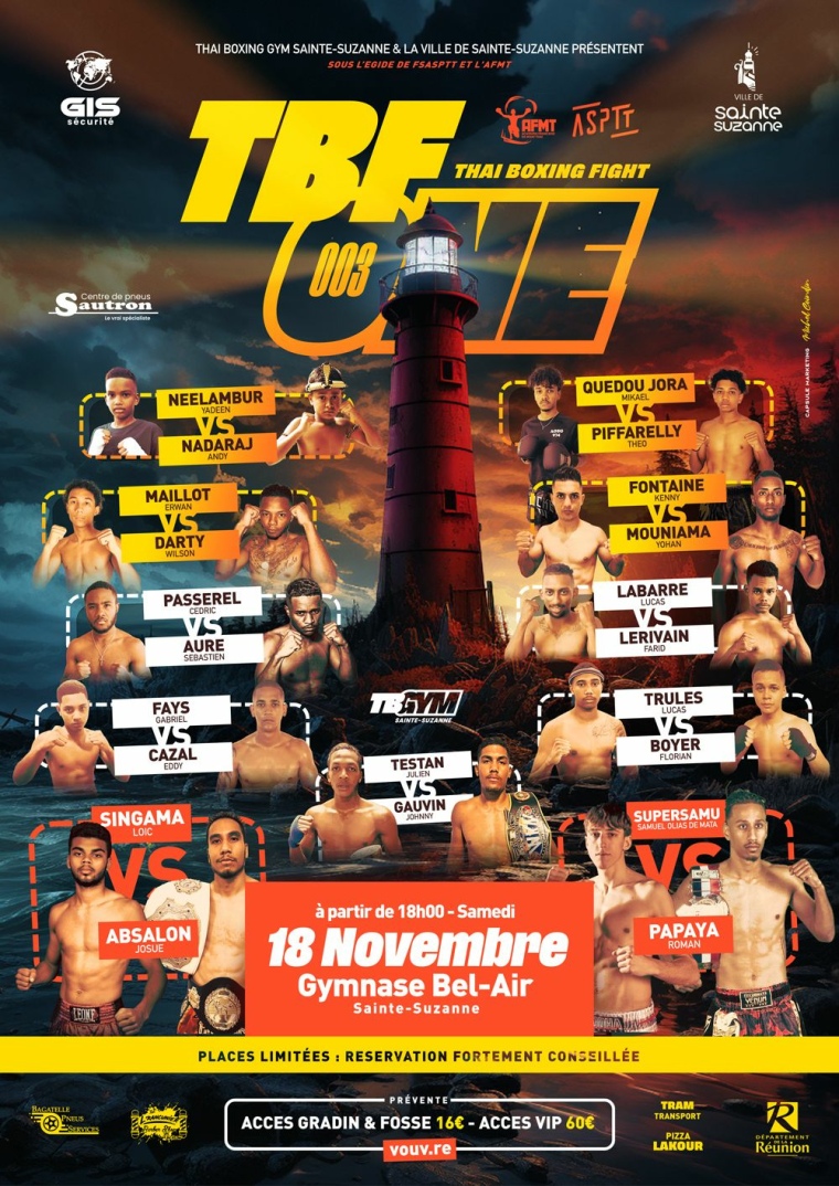 Affiche de TBF ONE FIGHT 003